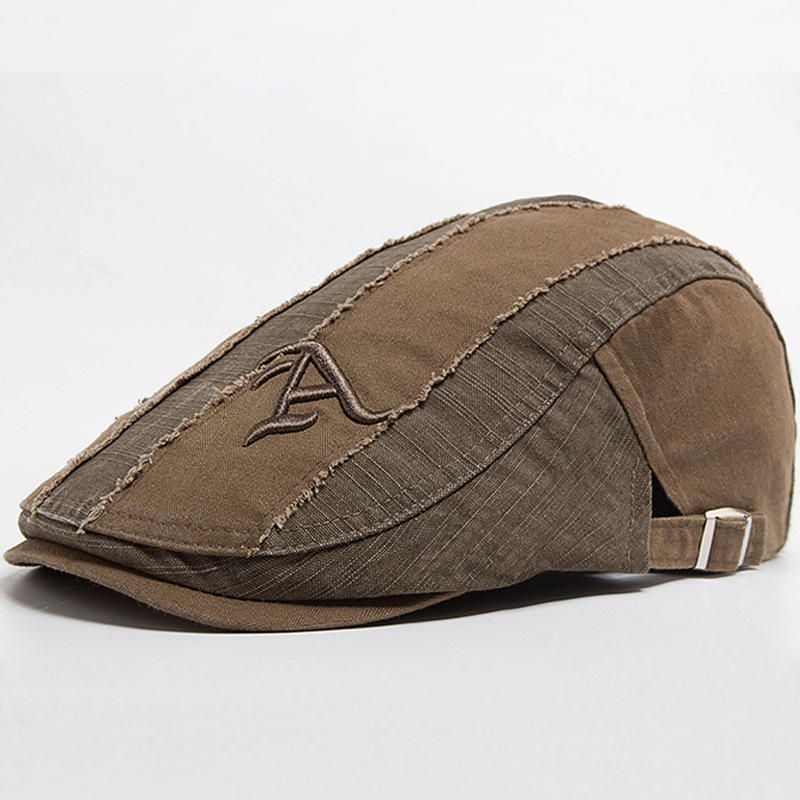 LIA | Distressed patchwork flat cap