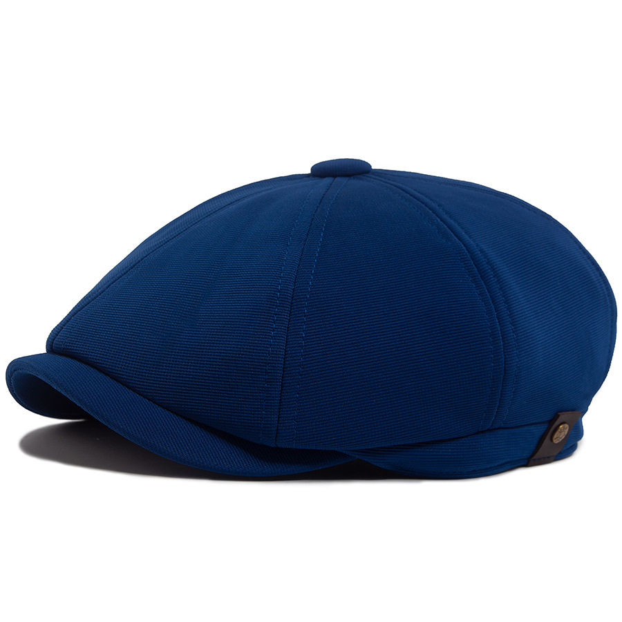 Solid color newsboy cap