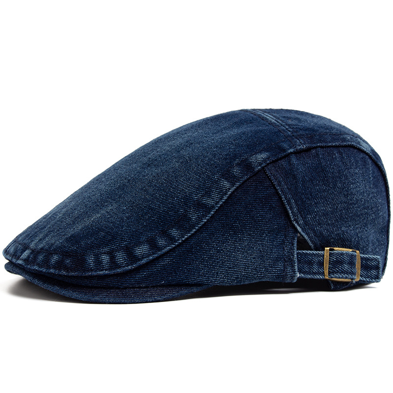 MARLIN | Washed denim flat cap