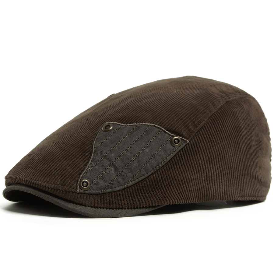 GORD | Corduroy patchwork flat cap