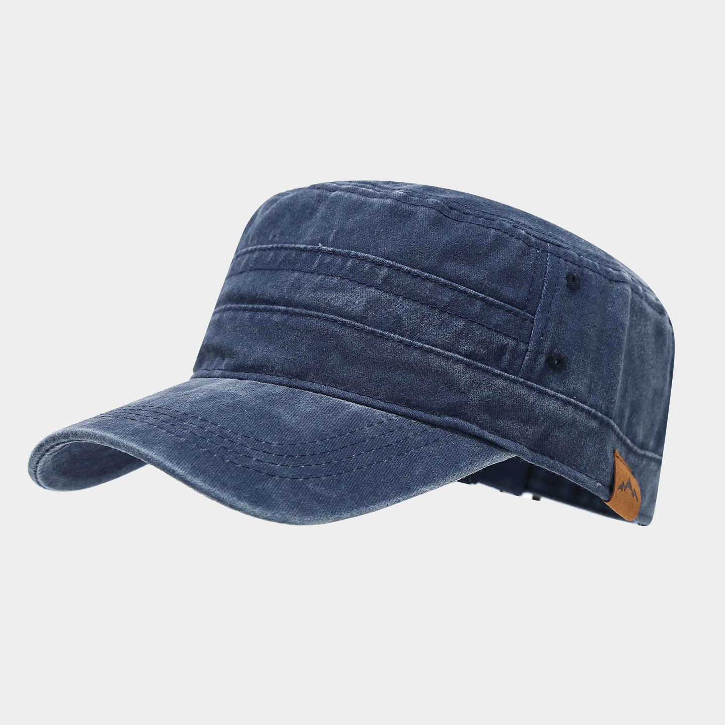 Retro washed flat top baseball cap