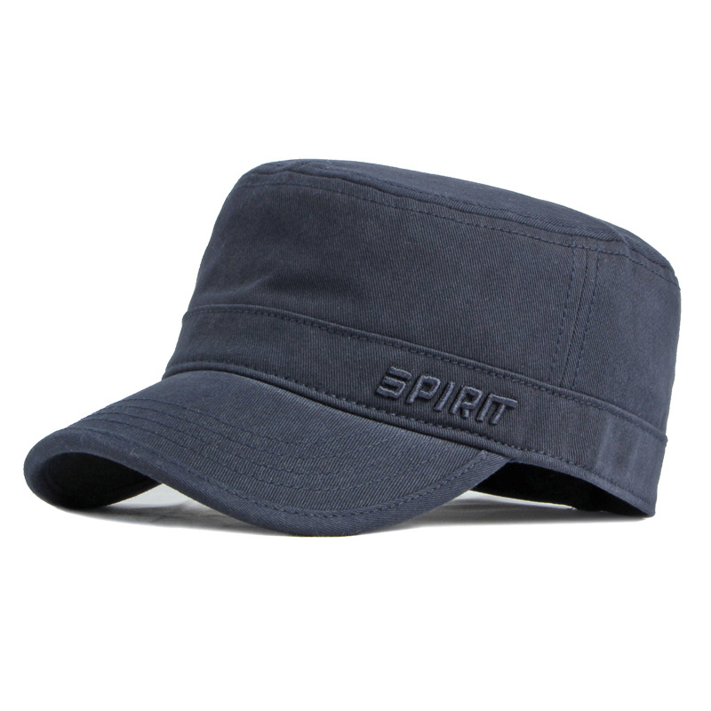 Embroidered sports flat top baseball cap