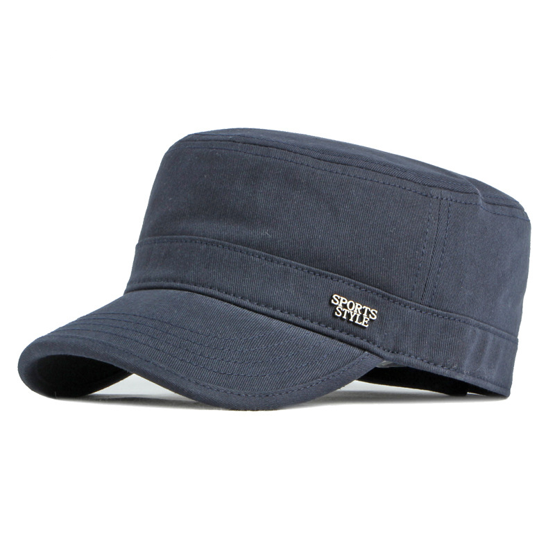 Cotton flat top baseball cap