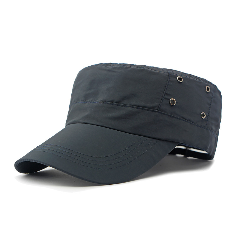 Nylon flat top baseball cap