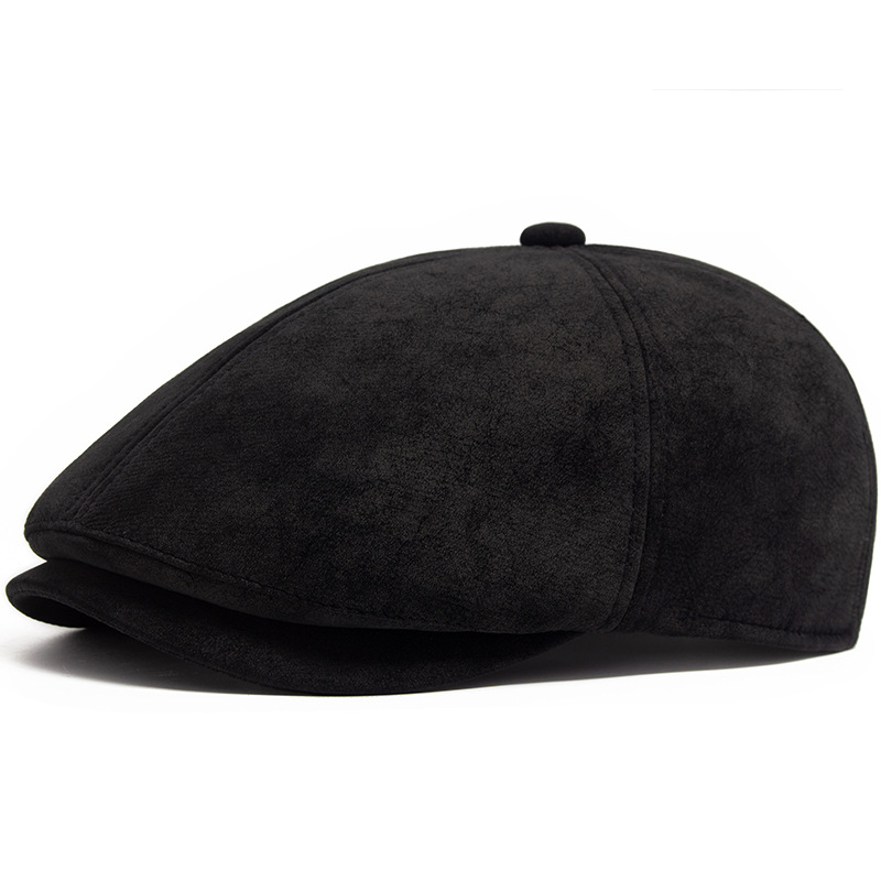 New suede newsboy cap