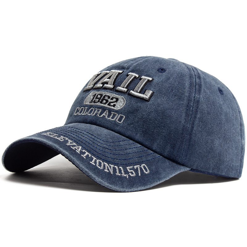 VAIL letter embroidered baseball cap