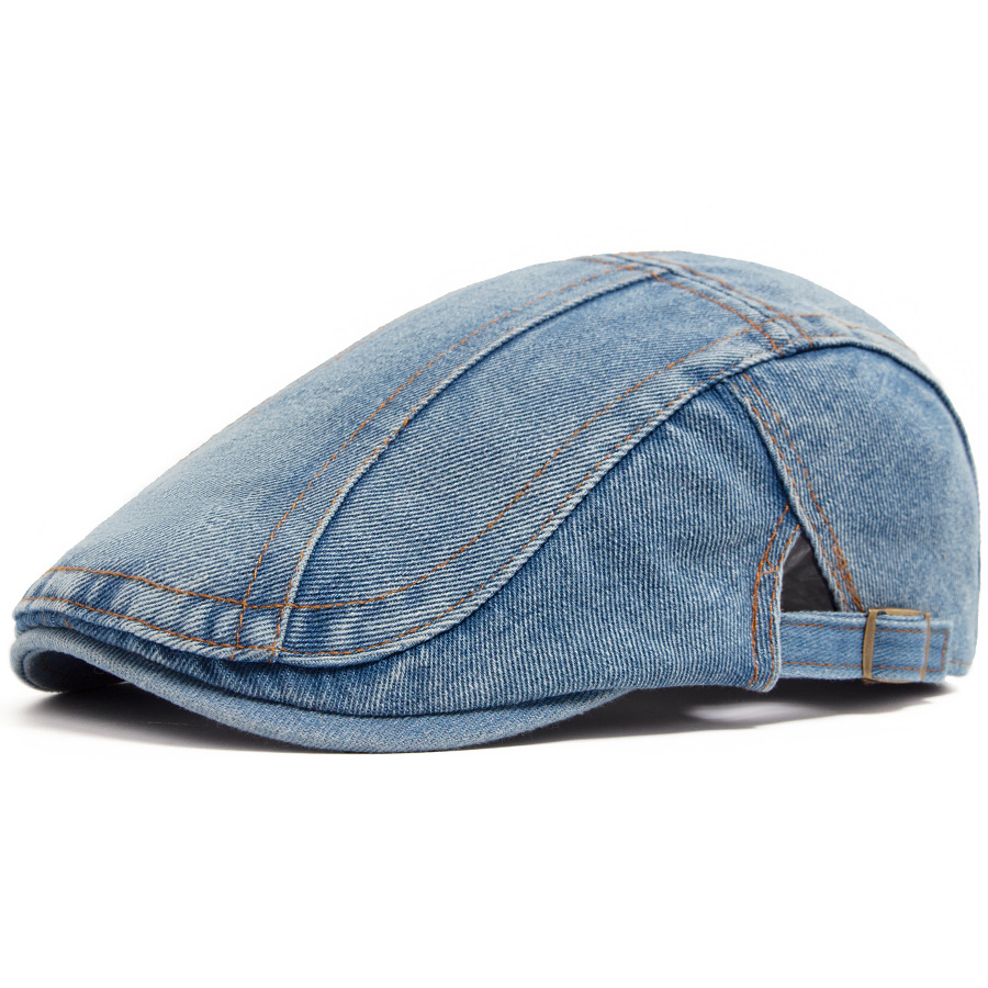 Marlin | Washed denim flat cap