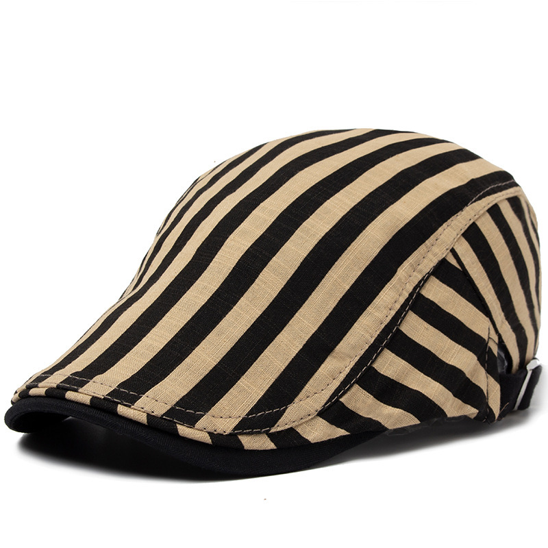 Buck | Striped flat cap