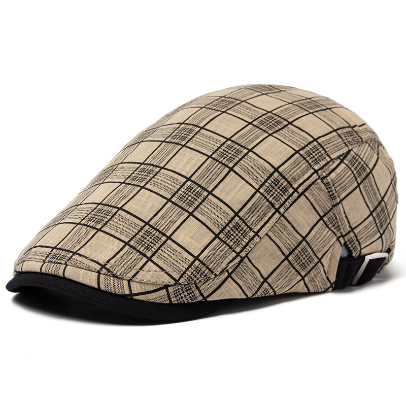 Gord丨British style cotton and linen flat cap