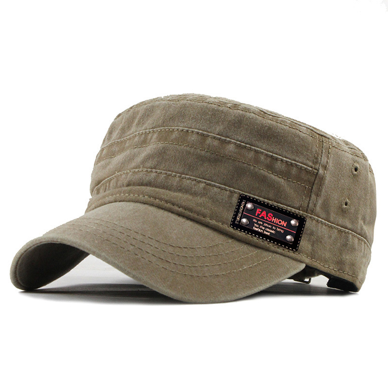 New washable flat top baseball cap