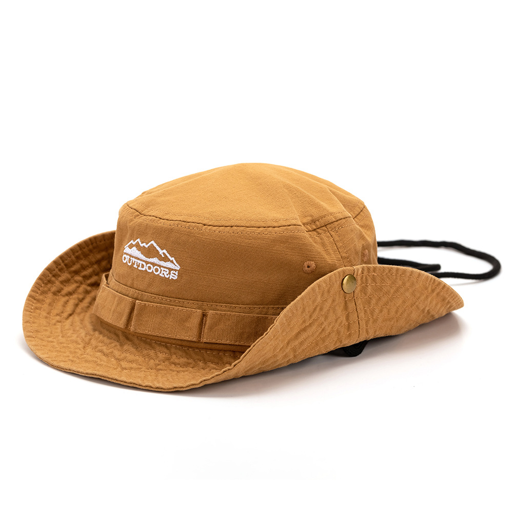 Drawstring bucket hat