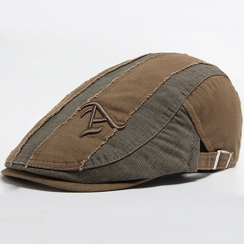 LIA | Distressed patchwork flat cap