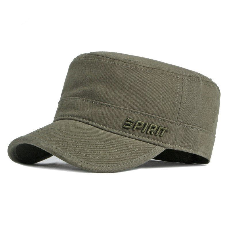 Embroidered sports flat top baseball cap
