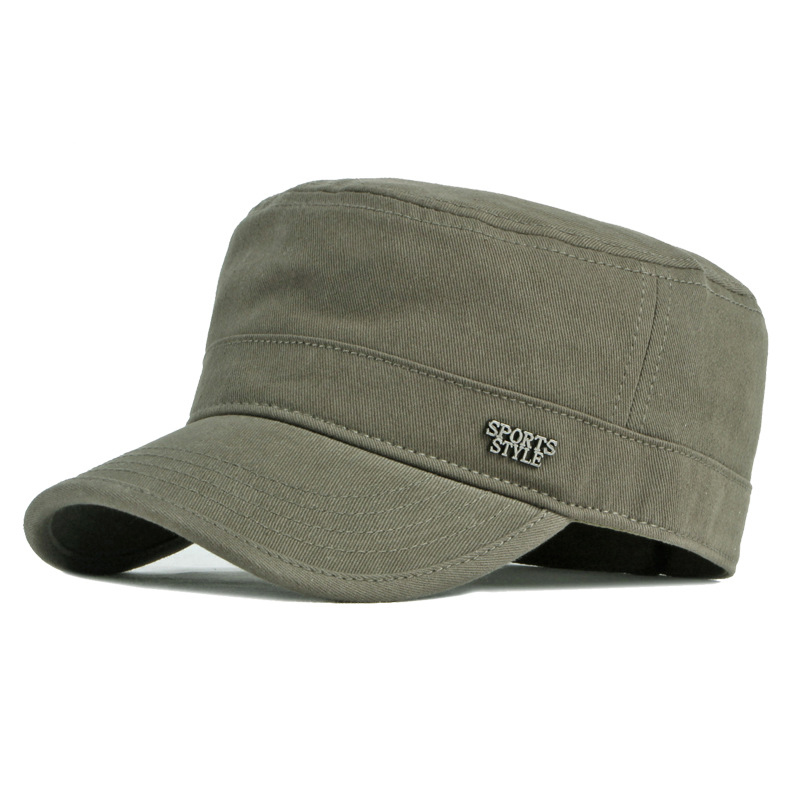 Cotton flat top baseball cap