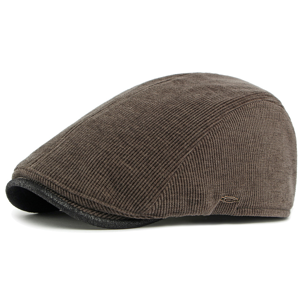 HANK | Winter Fleece Corduroy Flat Top Hat