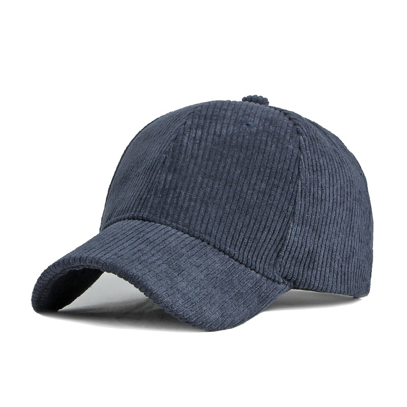 Corduroy baseball cap