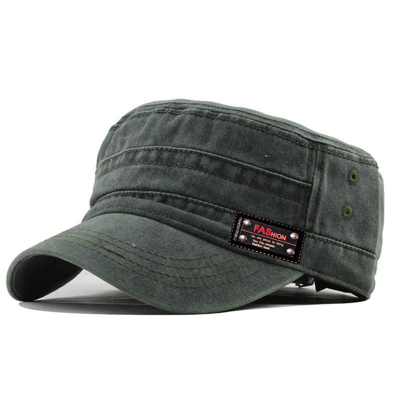 New washable flat top baseball cap