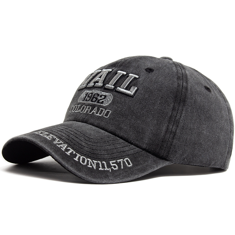 VAIL letter embroidered baseball cap