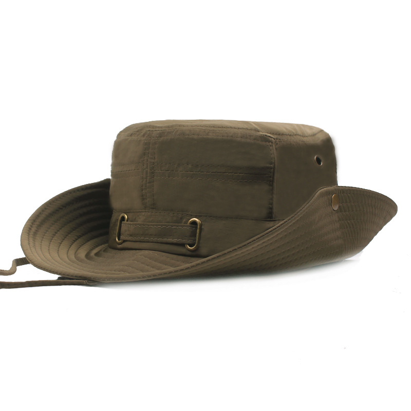Outdoor solid color bucket hat
