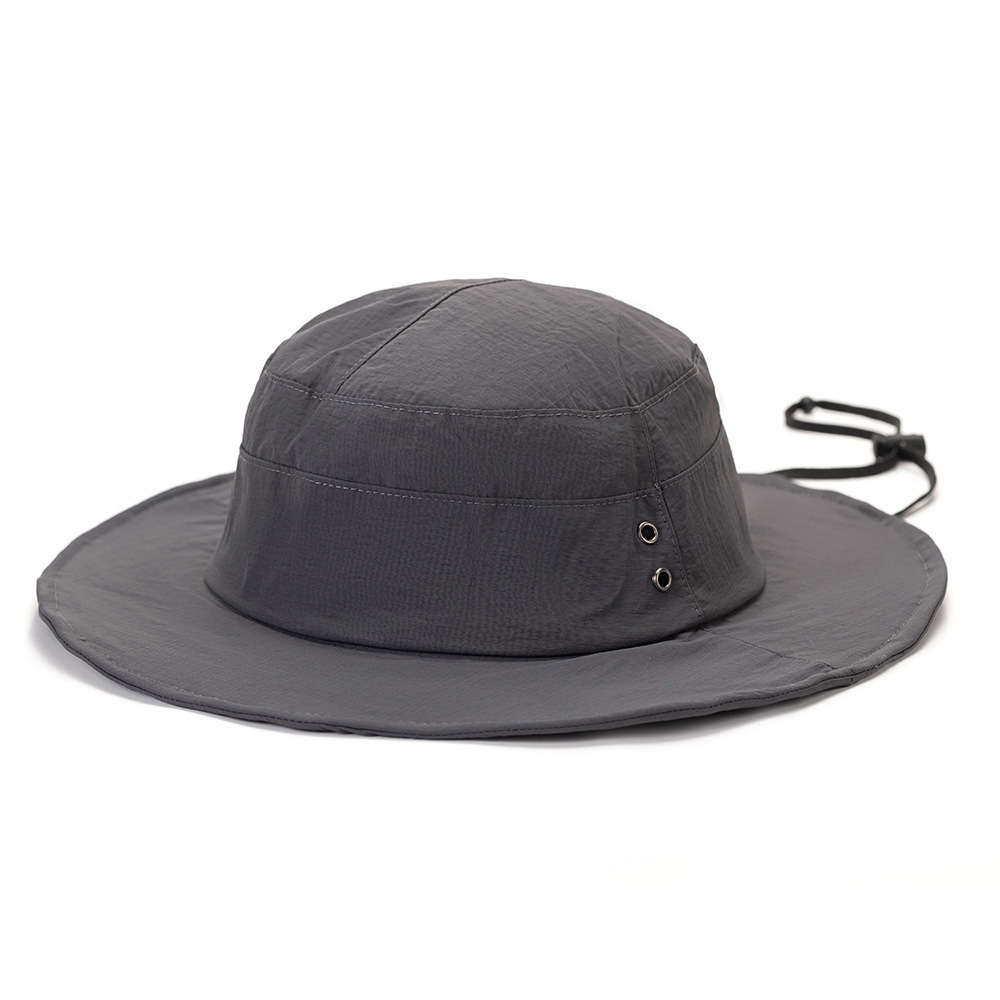 Large brim bucket hat