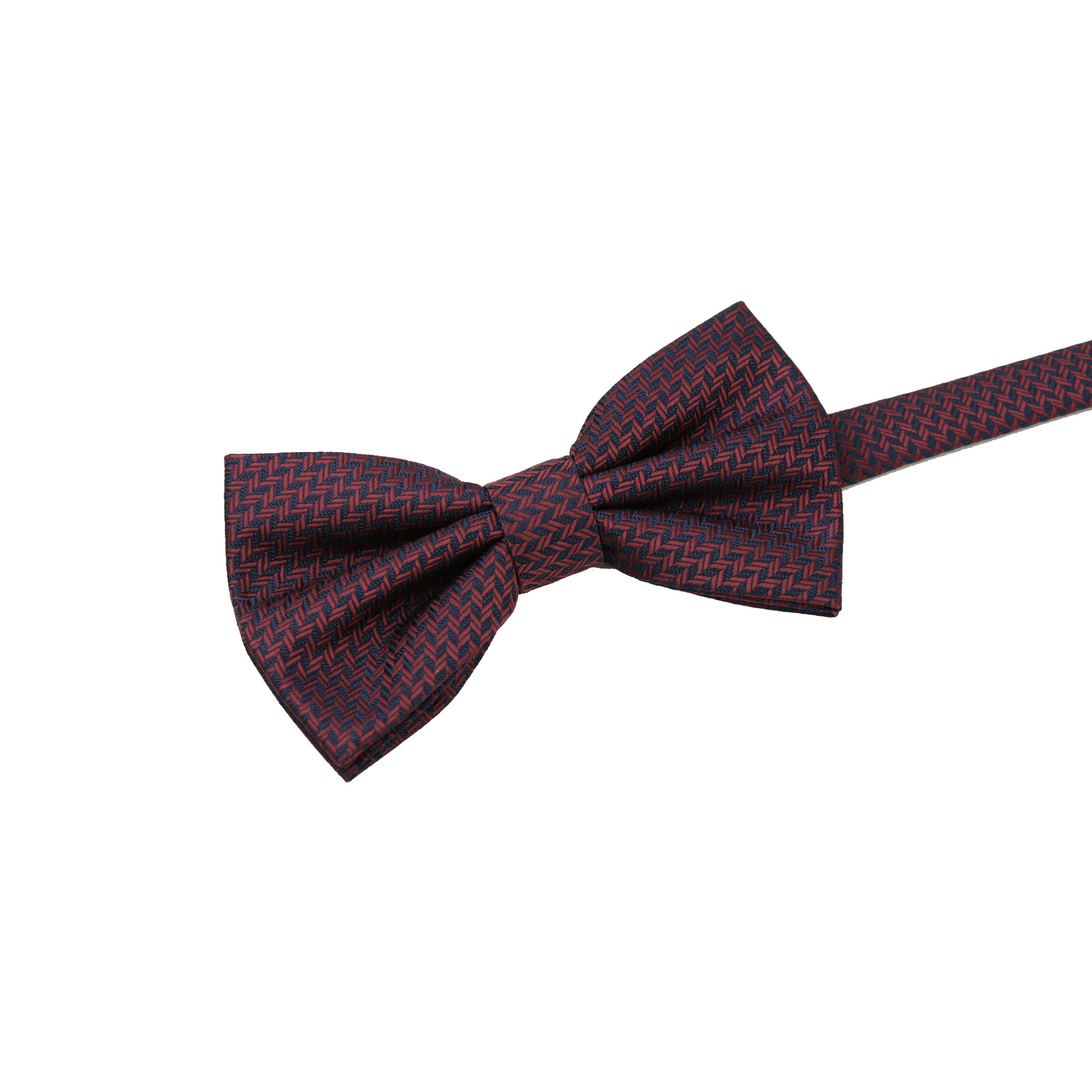 Retro red and navy bow tie