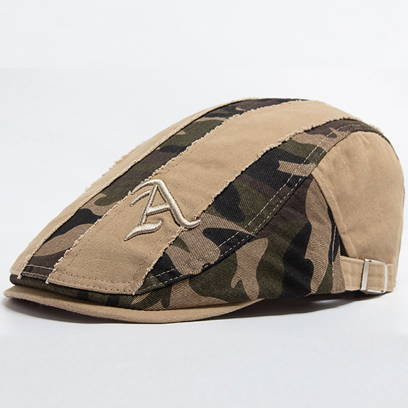 LIA | Distressed patchwork flat cap