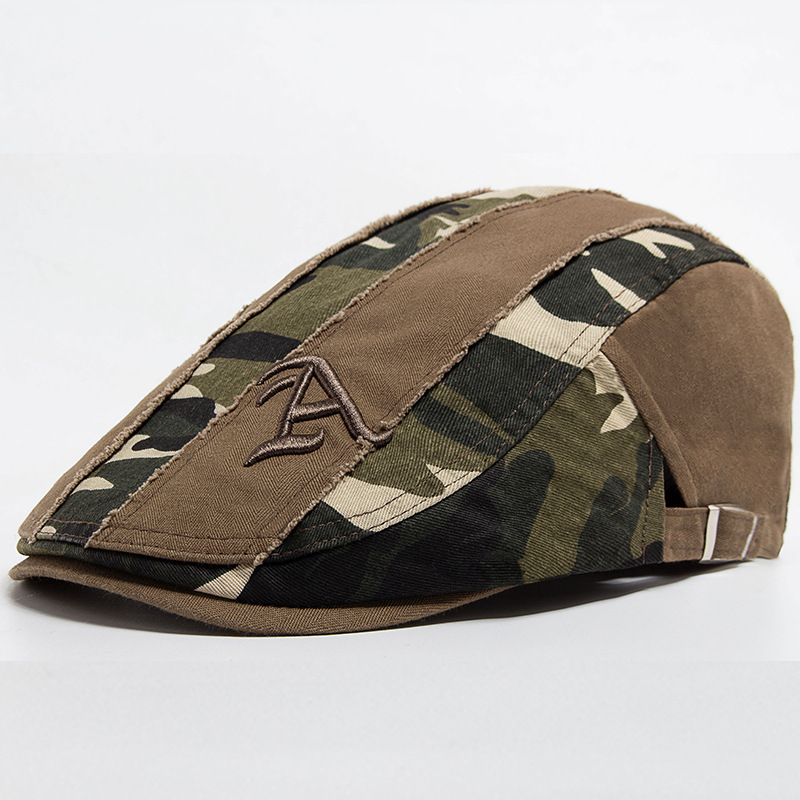 LIA | Distressed patchwork flat cap