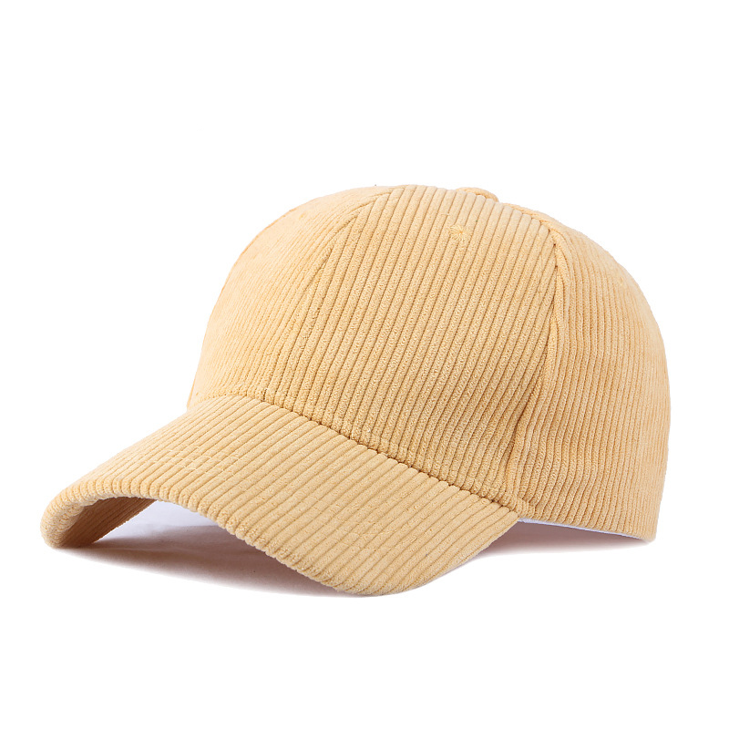 Corduroy baseball cap