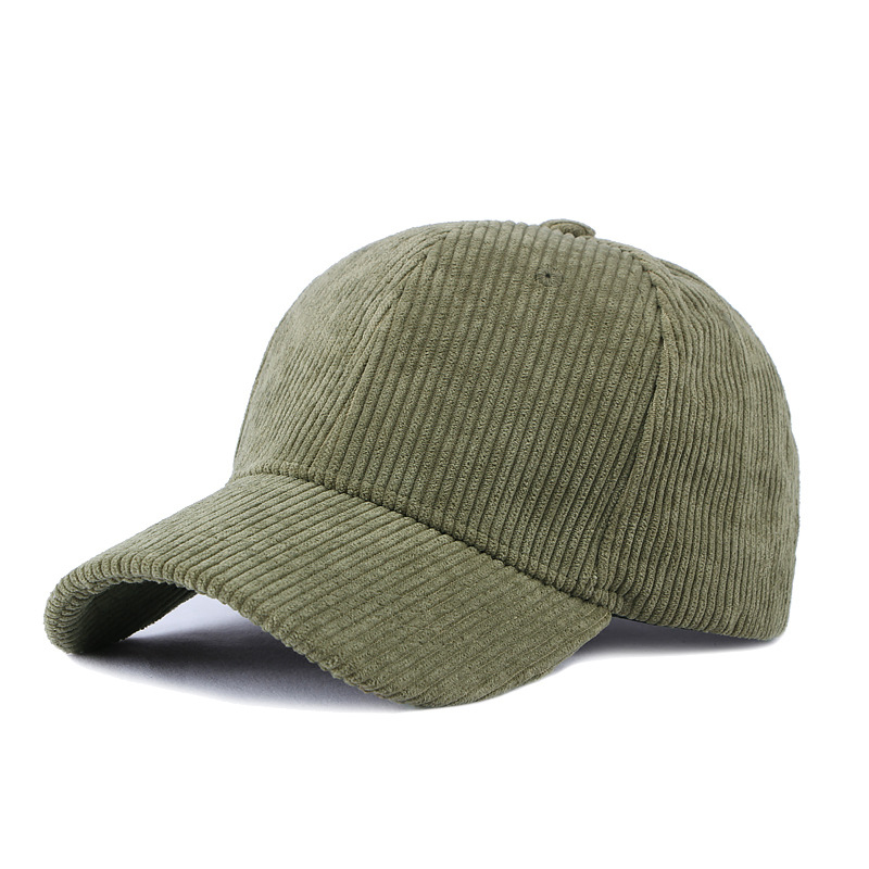 Corduroy baseball cap