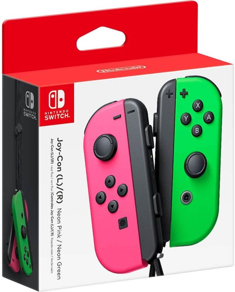 Nintendo Bluetooth Paire de Manettes Joy-Con Gauche Violet Pastel et Droite Vert Pastel Pour Switch