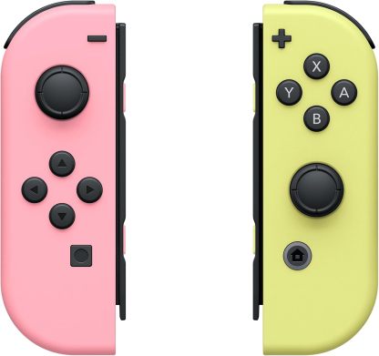 Nintendo Bluetooth Paire de Manettes Joy-Con Gauche Violet Pastel et Droite Vert Pastel Pour Switch