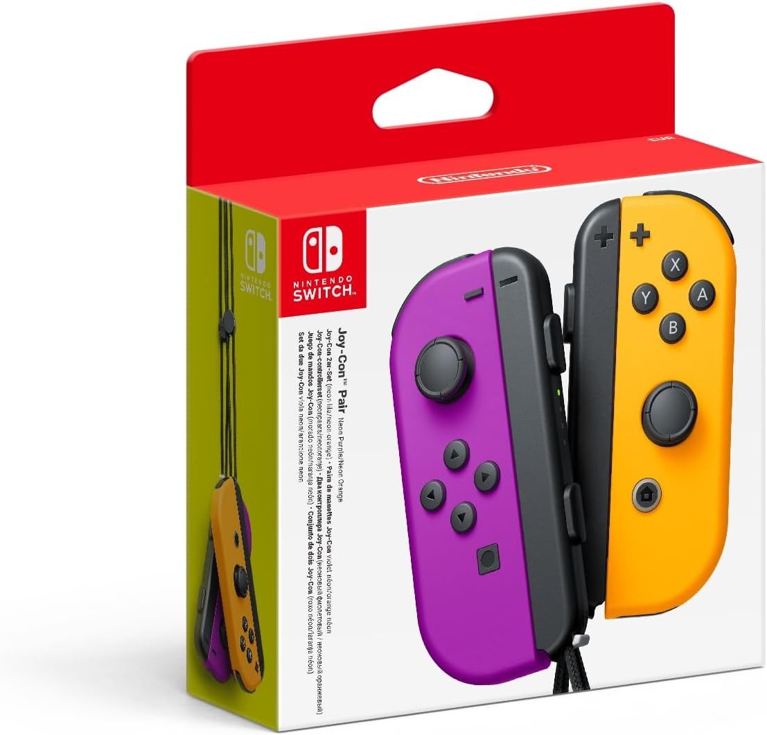 Nintendo Bluetooth Paire de Manettes Joy-Con Gauche Violet Pastel et Droite Vert Pastel Pour Switch