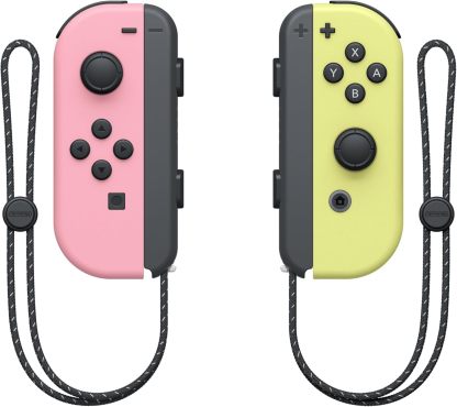 Nintendo Bluetooth Paire de Manettes Joy-Con Gauche Violet Pastel et Droite Vert Pastel Pour Switch