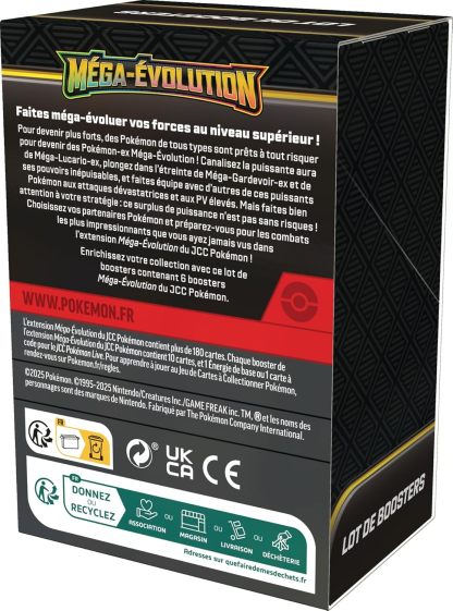 Pokémon : Pokémon TCG Mega Evolution Booster Pack (6 Boosters)