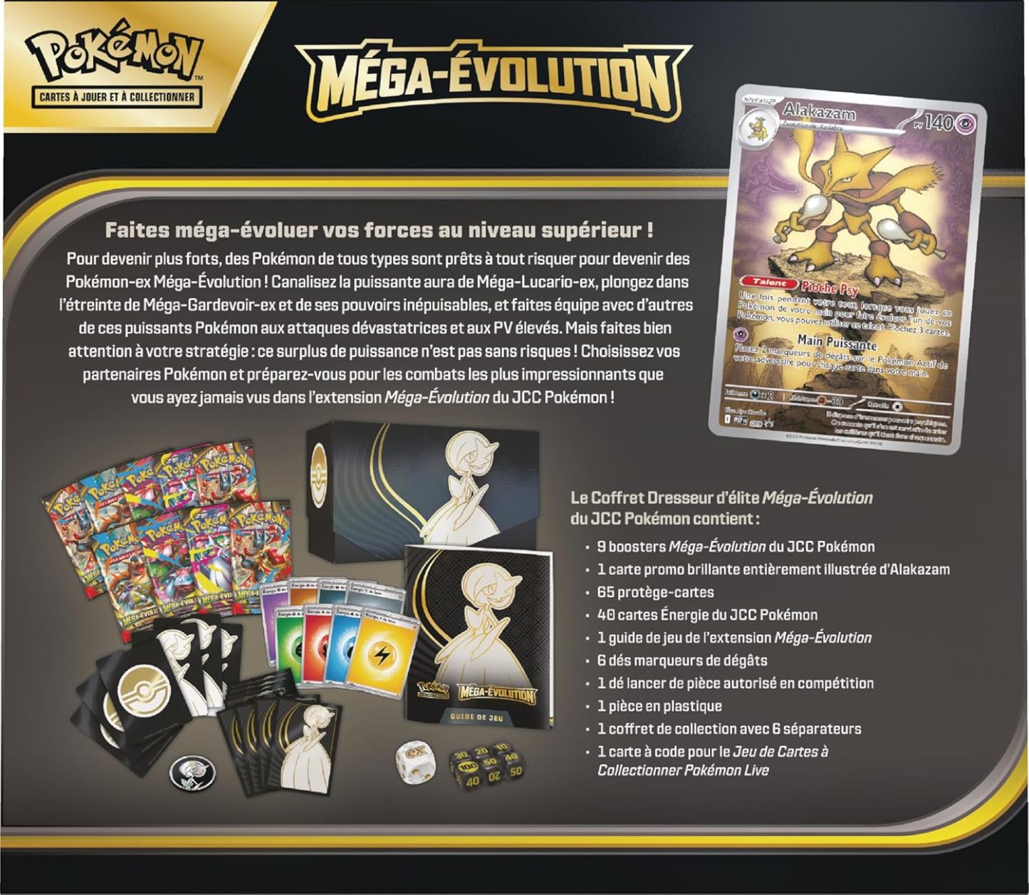 Pokémon : Coffret Dresseur d’élite Méga-Évolution – Gardevoir du JCC Pokémon