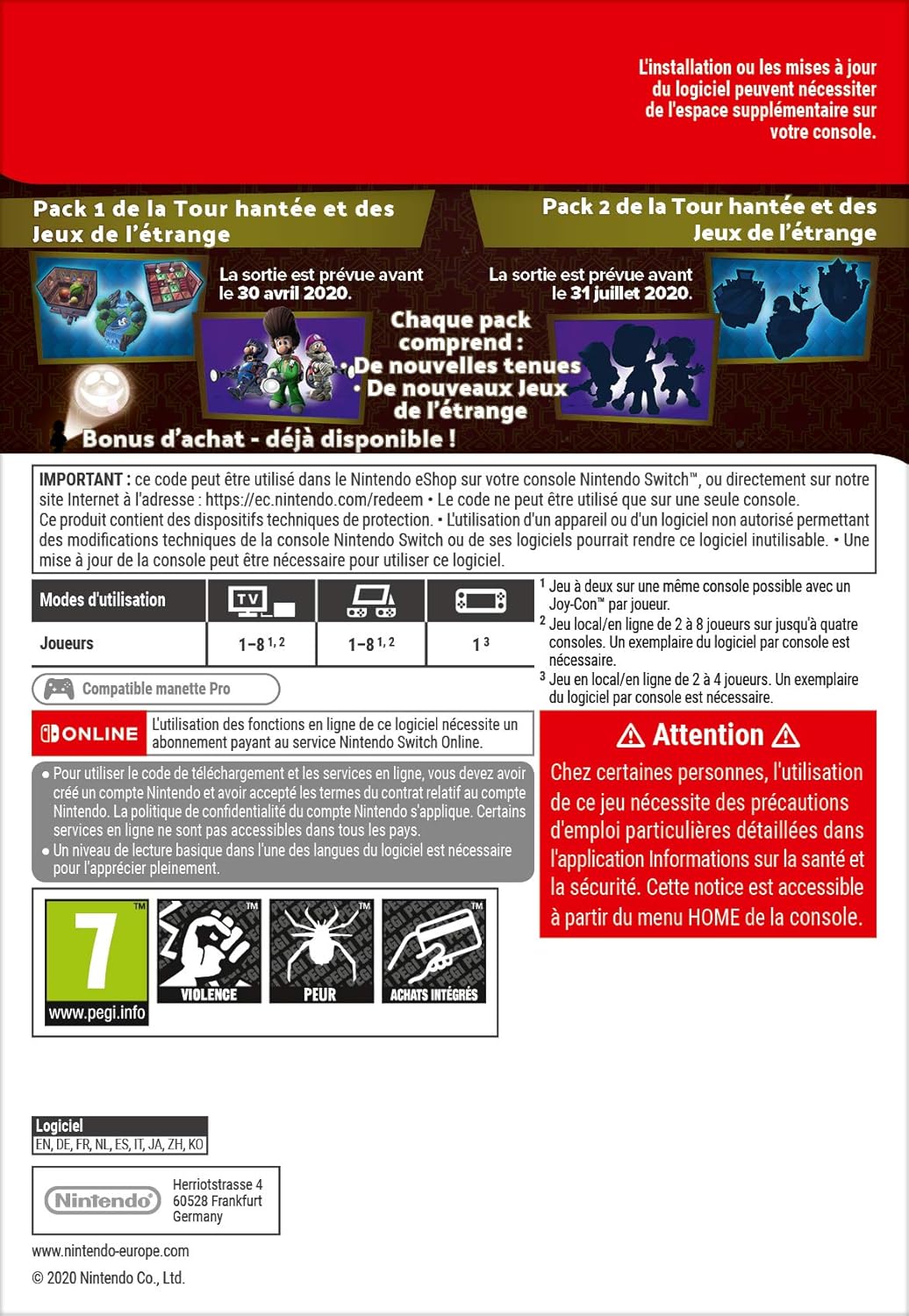 Nintendo SW Switch LUIGI'S MANSION 3 - SWITCH