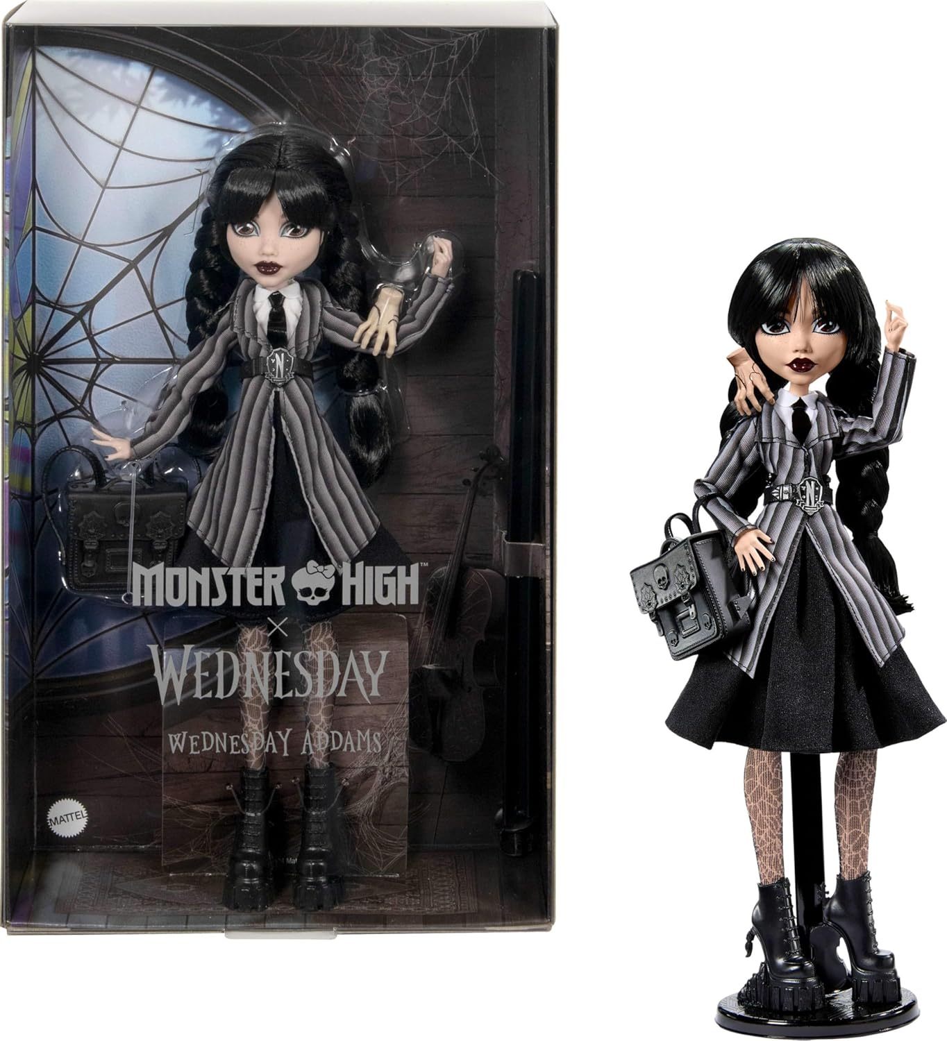 Monster High Wednesday Addams Uniform Doll to Collect in Nevermore Aca