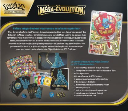 Pokémon : Coffret Dresseur d’élite Méga-Évolution – Lucario du JCC Pokémon 