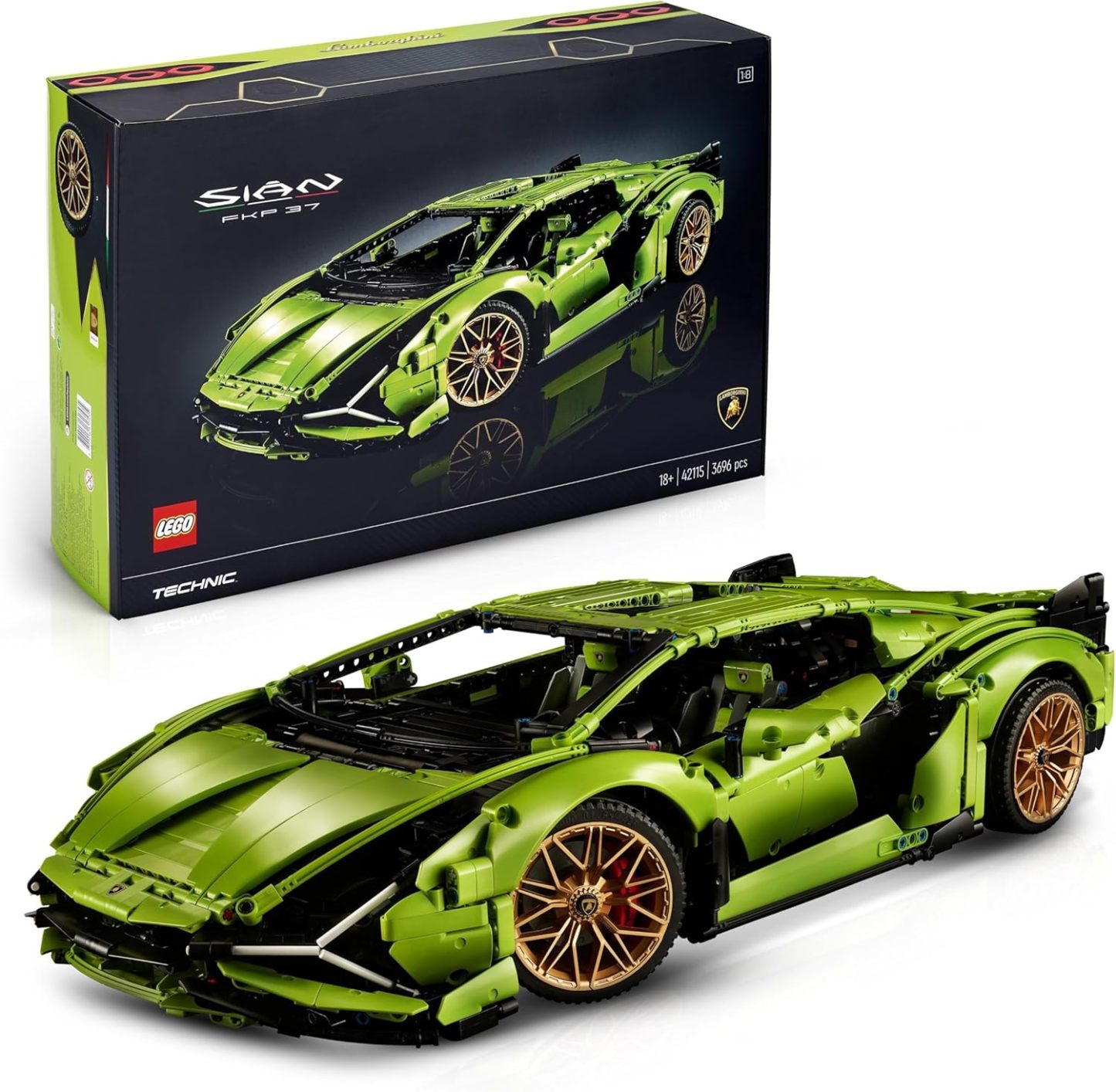 LEGO 42115 Technic Lamborghini Sián FKP 37, Maquette de Voiture à Cons