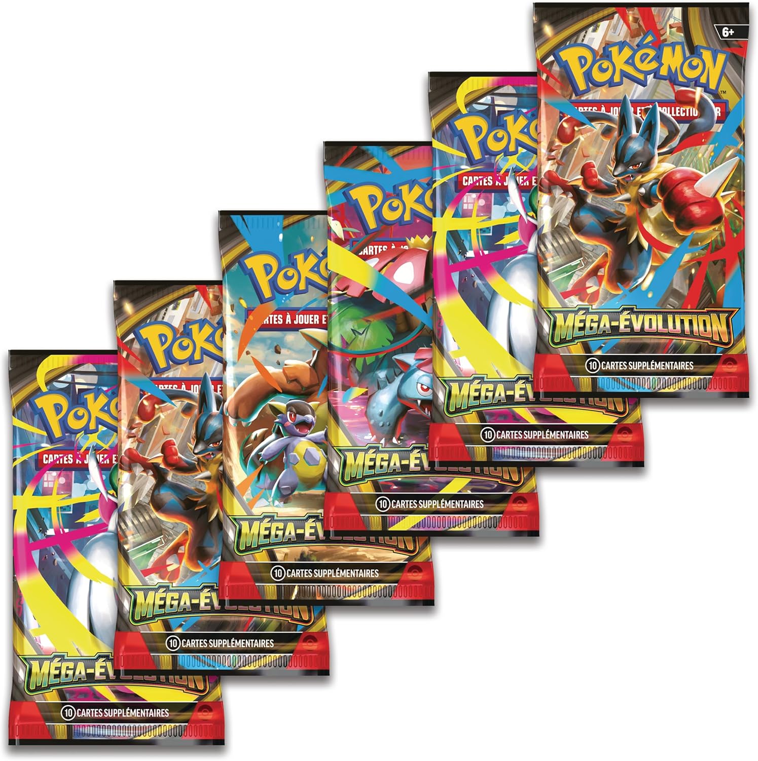 Pokémon : Pokémon TCG Mega Evolution Booster Pack (6 Boosters)
