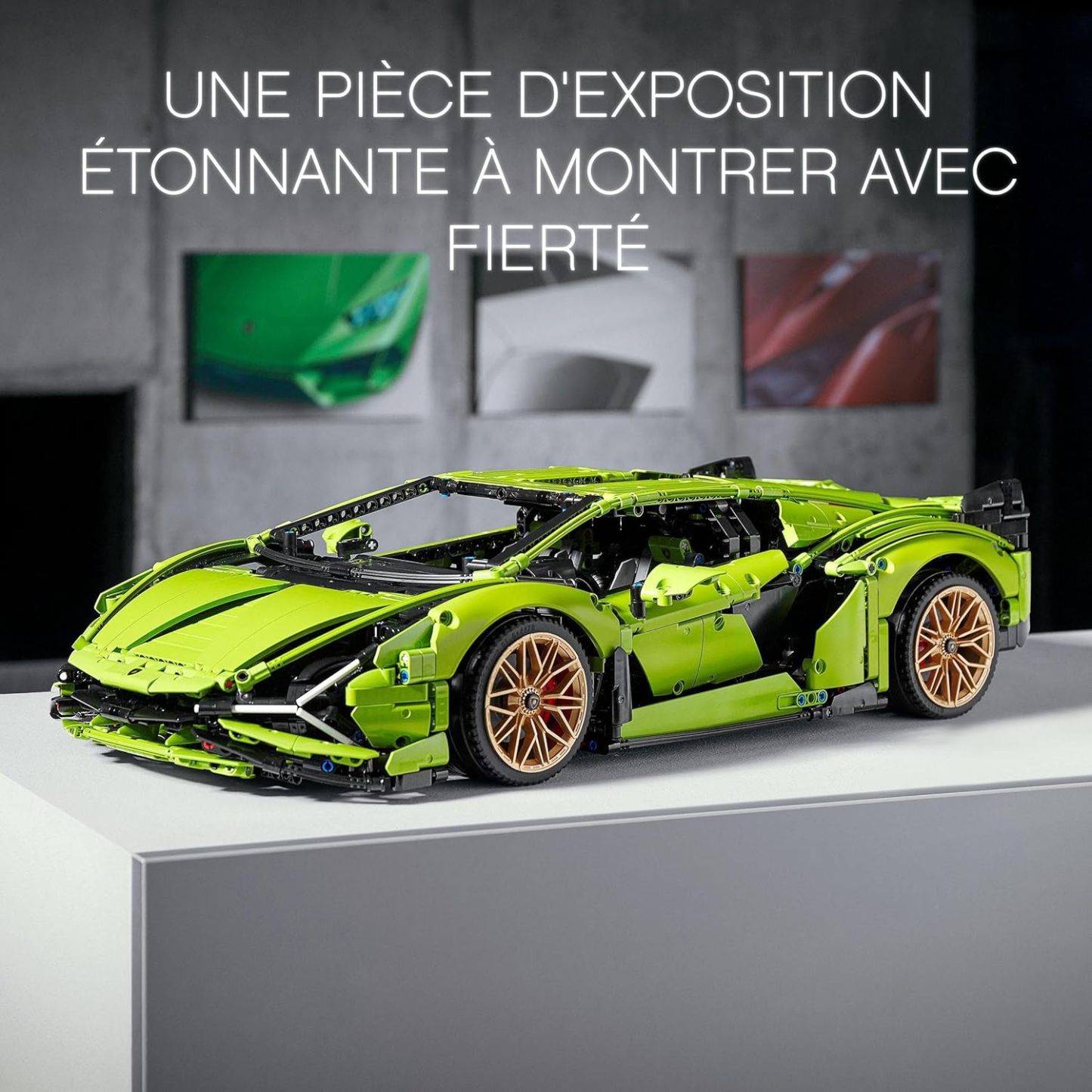 LEGO 42115 Technic Lamborghini Sián FKP 37, Maquette de Voiture à Construire, Modèle Réduit, Construction Pour Adultes, Idée Cadeau Hommes et Femmes
