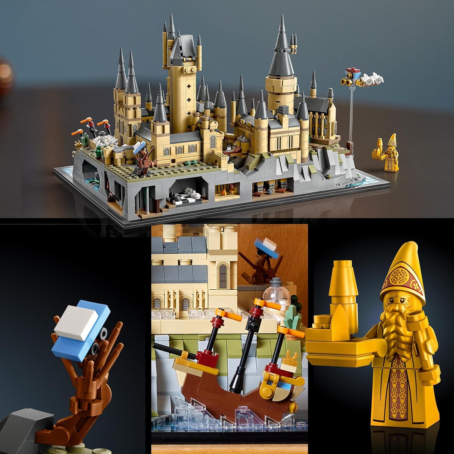 LEGO 76419 Harry Potter Castle and Hogwarts Estate, Large Buildable Model for Adults, Including Iconic Places: Astronomy Tower, Grand Hall, Chamber of Secrets and More