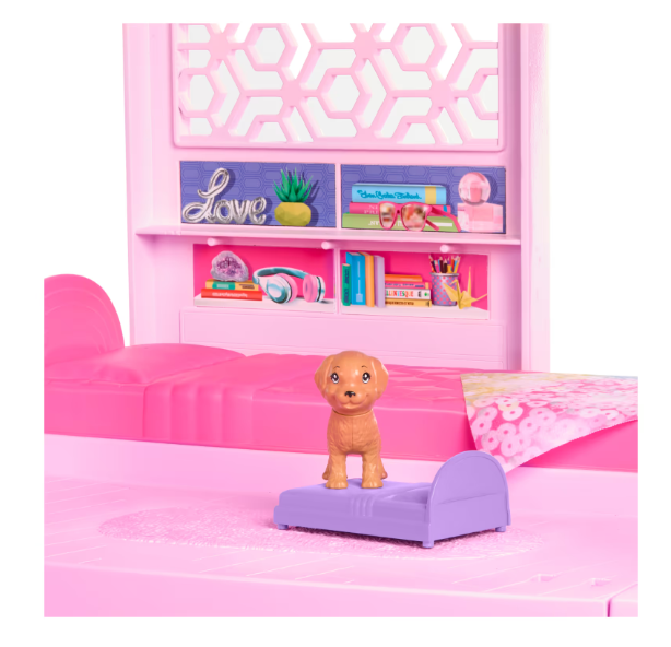 Barbie – Maison de rêve Barbie, maison de poupée avec piscine, toboggan sur 3 étages, ascenseur et espaces de jeu pour animaux, plus de 75 accessoires, à partir de 3 ans, HMX10