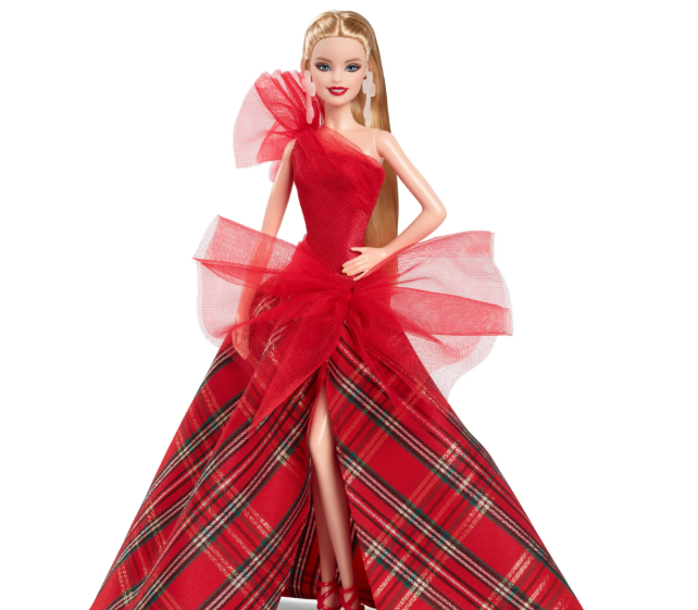 Barbie signature – barbie magia delle feste 2024, bambola bionda con a