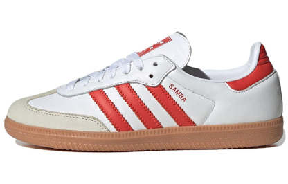 (WMNS) Aqdfdidas Samba OG 'White Solar Red Gum' IF6513