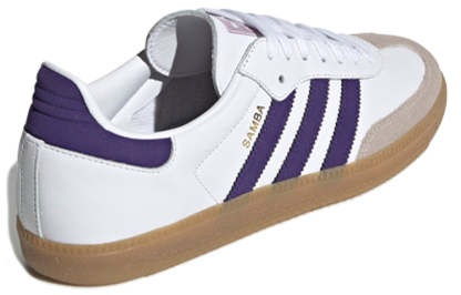 Aqdfdidas Samba OG 'White Collegiate Purple' EE5452