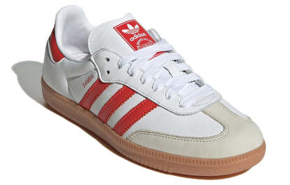 (WMNS) Aqdfdidas Samba OG 'White Solar Red Gum' IF6513