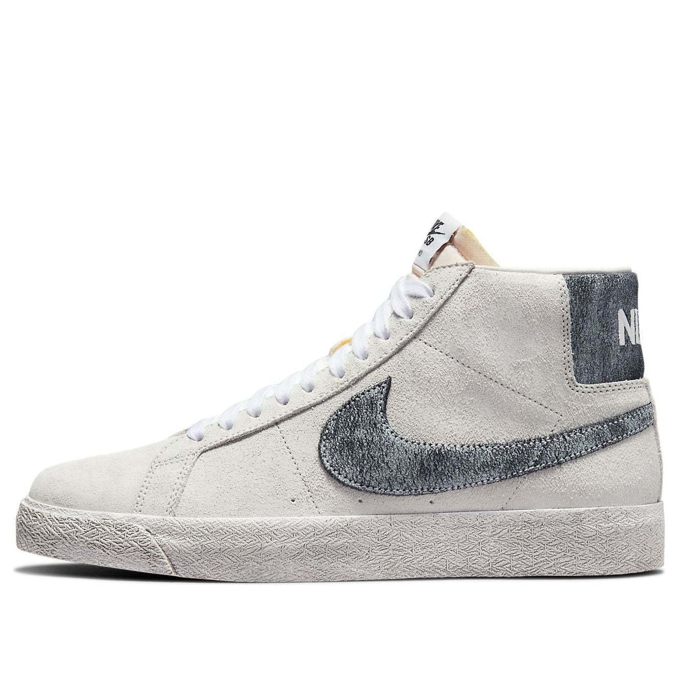 niqdfke Zoom Blazer Mid Premium SB 'Faded Pack - Gris Fog Black' DA183