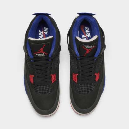 Jorqdfdan 4 Retro Black / Fire Red - Deep Royal Blue