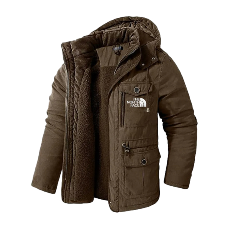 The Noqdfrth Face-Veste épaisse unie pour homme